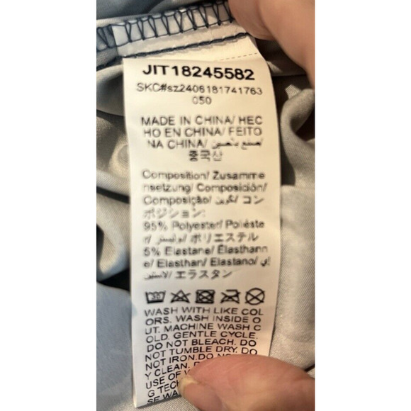 Emma Rose Peasant Dress Women's 3XL Blue Graphic Cottagecore Tiered Boho Maxi - Picture 10 of 11